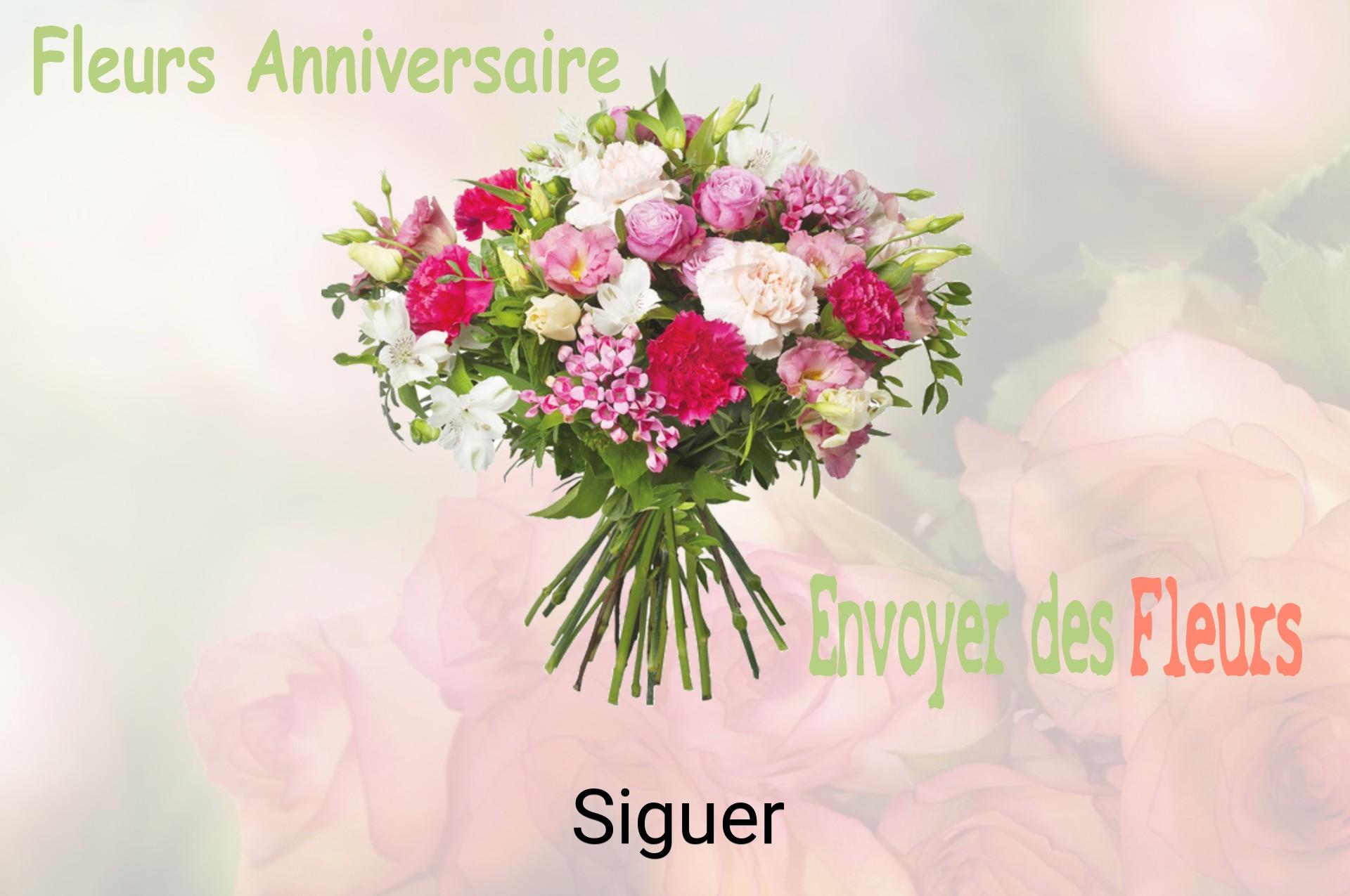 Bouquet de fleurs d’anniversaire livré à Siguer